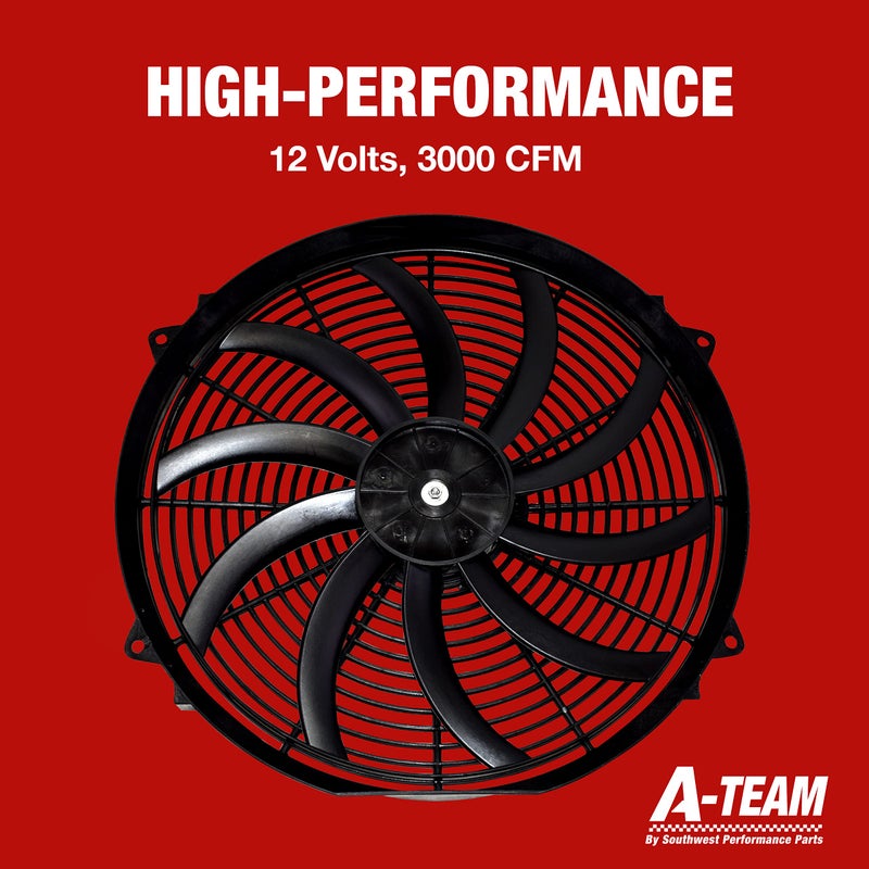 A-Team Performance 16-Inch Electric Radiator Fan Kit - 12V Reversible Push & Pull 3000 CFM Radiator Fan - Model 130031 & Universal Compatibility - Image 4
